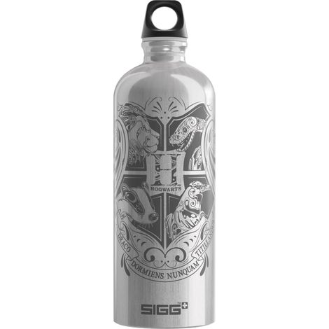Sigg - Borraccia Alluminio - Traveller Hogwarts - Certificata Climate Neutral - Bevande Gassate - Ermetica - Leggera - Senza BPA - Alu - 1L (1/5)