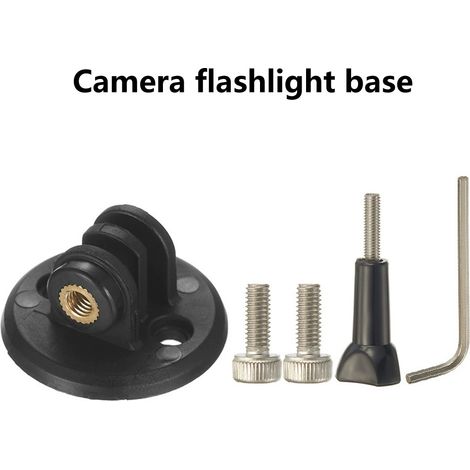 base de lampe torche pour appareil photo Support de compteur intégré en alliage de titane pour guidon route, compatible avec les supports d'extension de potence Garmin et Breitman. (1/5)