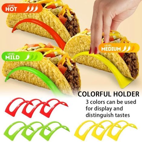 Support de nourriture - Non spécifié - Rectangulaire - Pratique pour tacos et hotdogs - Idéal pour adultes (1/4)
