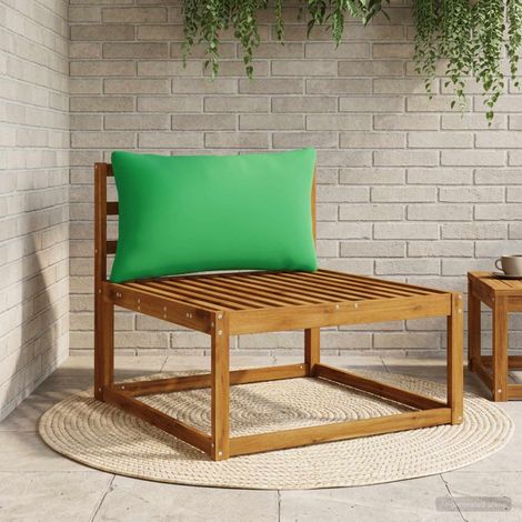 vidaXL Back Cushion PUTTEN 100% Polyester Green 80 x 40 x 15 cm (1/5)
