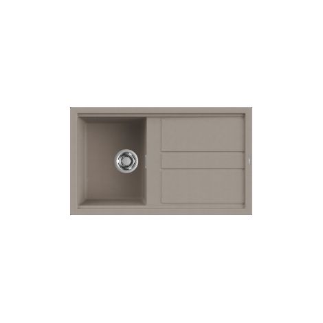 Lavello Elleci Incasso 1 vasca 86x51 Best 400 Granitek Grigio Tortora LGB40043 (1/5)