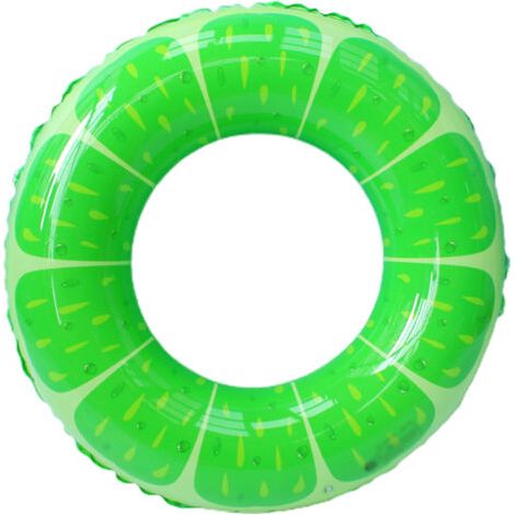 Galleggianti gonfiabili verdi a forma di frutta, giochi per piscina e spiaggia per bambini e adulti (1/5)