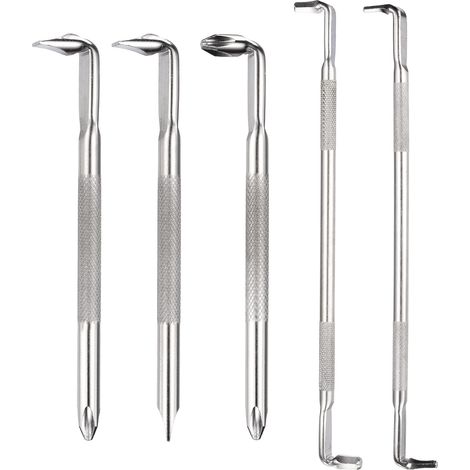 5PCS Jeu De Tournevis À Angulation Angle Droit 90 Degrés Argent (1/5)