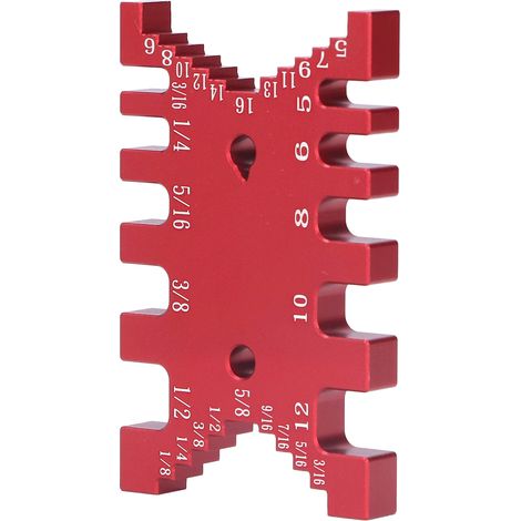 Étau de Menuiserie en Aluminium avec Double Échelle Métrique et Impériale pour Assemblage Tenon-Mortaise (1/5)
