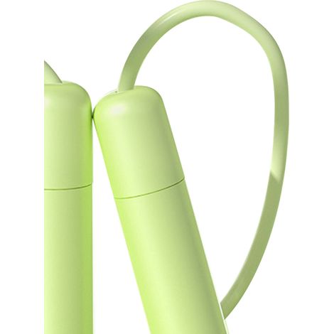 Corde à sauter pour enfants, réglable, mignonne et avec poignée confortable, idéale pour l'école primaire et la maternelle (verte). (1/5)