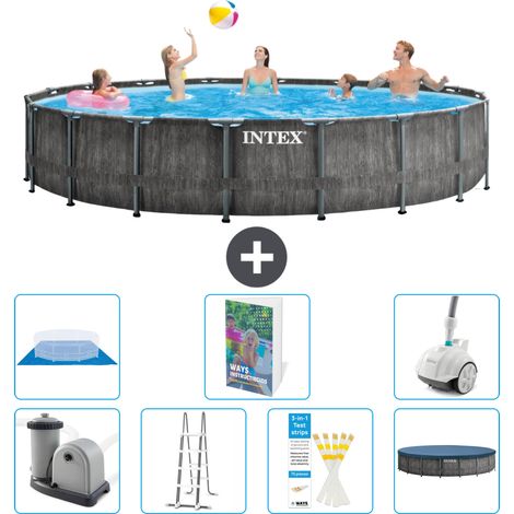 Prism Frame Pool Rund - 549x122 cm - 8-teilig S616