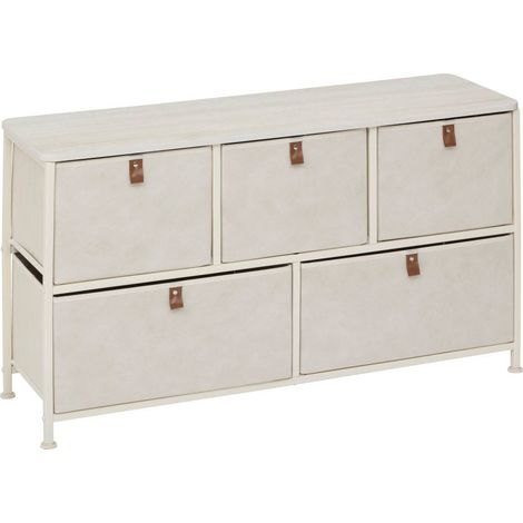 Cassettiera tissa beige, 5 cassetti - 5five