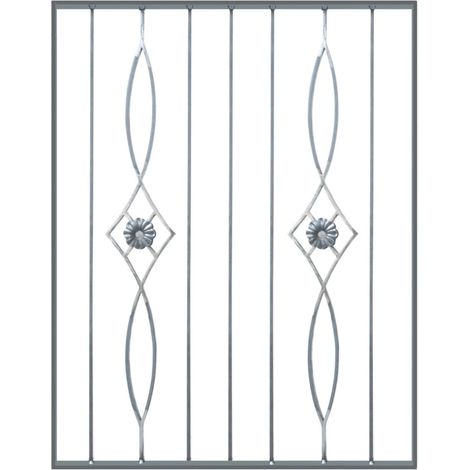 pannello ornamentale per recinzione modulare in ferro zincato - 850xh1012 mm