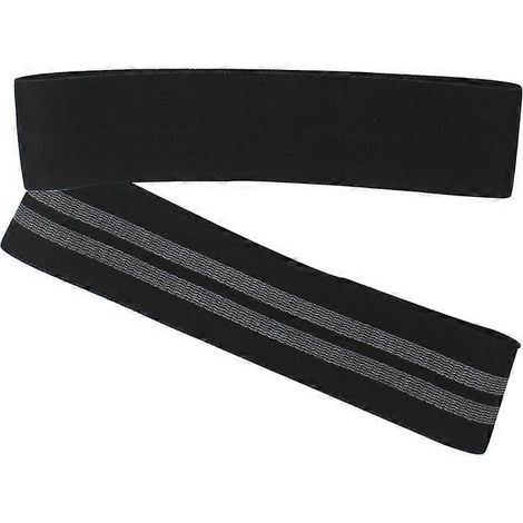 Bande élastique de musculation en tissu noir, bande de résistance pour femmes/hommes, élastique de sport (1/5)
