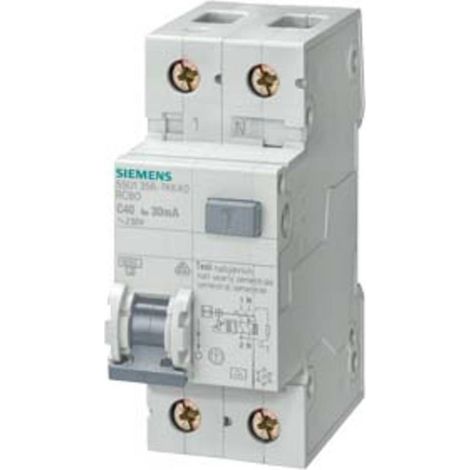 Disjoncteur différentiel 2P 16A B 0,03A type AC 6kA 5SU1356-0KK16 (1/2)