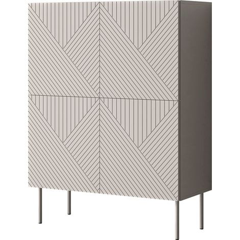 Aparador Doctrina IV , 118x89cm, Número de puertas: 042cm, Aglomerado laminado, MDF (1/5)