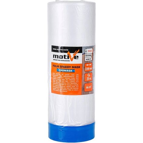 MOTIVE SPEEDY MASK PROMASK FOGLIO PER PITTURA + NASTRO ADESIVO 2,2M/20M 44M2 010 182