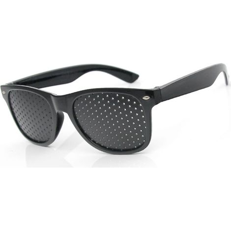 Lunettes à mailles, lunettes à sténopé, lunettes à petits trous, pour l'entraînement et la relaxation des yeux (1/2)