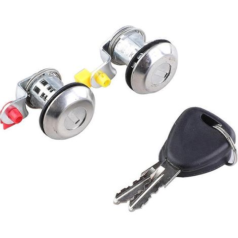 Ensemble complet de remplacement pour barillet de serrure de porte de coffre et contacteur d'allumage, compatible avec la référence 806013168 (1/5)