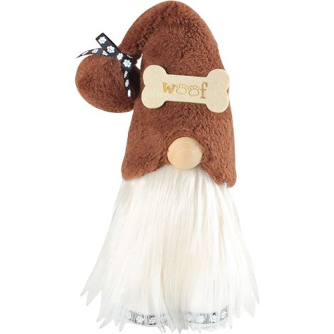 Gnome Chien - Décoration En Peluche Artisanale Pour Intérieur - Ornement Pour Plateau À Étages - 1 Pièce (1/5)