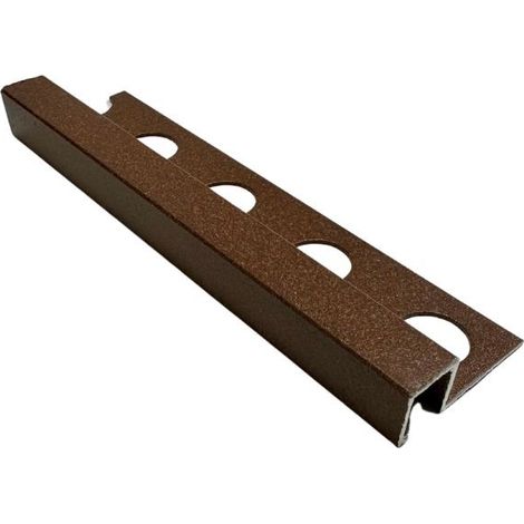 Profilo Quadro in Alluminio - Finitura Sabbia - Barra da 2,5 metri : Colore - Sabbia Marrone, Modello - 10 MM