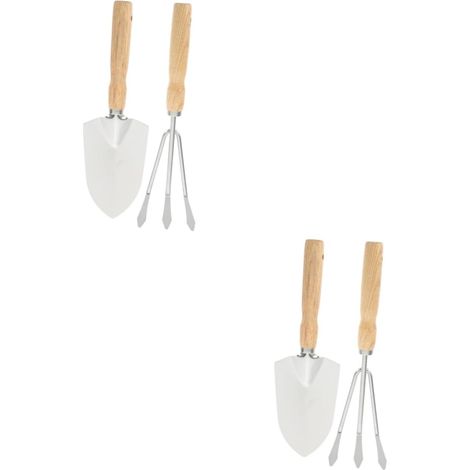2 Ensembles Râteau à Mini-Pelle Outils à Main De Jardin Accessoires De Plantation De Jardin Houe De Désherbage Râteau à Main De Jardin Petite Pelle De Jardinage Acier Inoxydable (1/5)