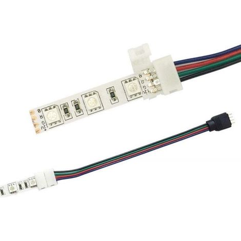Connettore 4 Pin Clip per Strisca Strip Led RGB DC 12/24V
