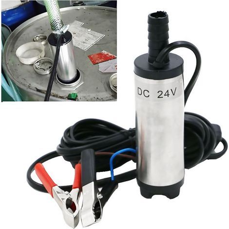 Pompe submersible électrique 24V DC pour transfert de diesel, eau et carburant (1/5)