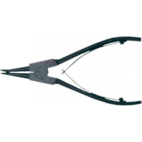 Pinza per anelli elastici 150 mm, esterna, curva