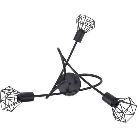 Moderner LED-Kronleuchter [Pendelleuchte] Metallkäfig-Deckenleuchte E14 85–265 V Weiß/Schwarz für Landhausküche, Wohnzimmer, Restaurant (1/5)