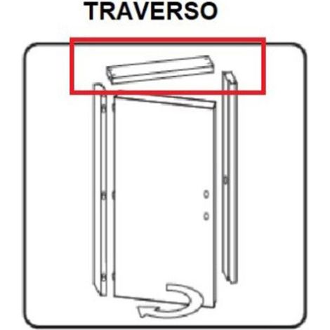 R TRAVERSO BATTENTE PORTA MICROTEC FRASS BCO 210X90- 1,0 confezione