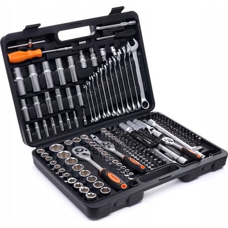 Coffret d'outils 219 pièces, clés à douille KD10470 (1/5)