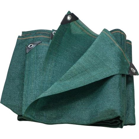 OSE – Brise vue en polyéthylène renforcé 220 g/m² – Degré d'occultation 90% – Couleur vert foncé – Oeillets tous les mètres – Traitement anti UV