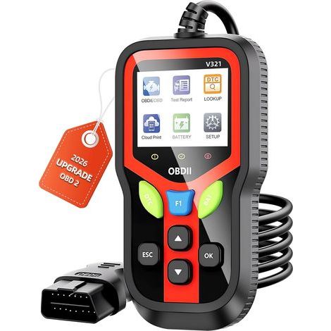 Outil de diagnostic automobile Carehabi OBD2 (noir) : valise de diagnostic en français pour tous les véhicules depuis 2003 (1/5)
