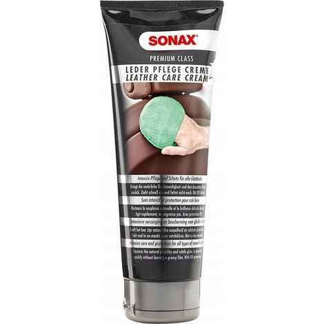 Crème d'entretien - Cuir - Sièges de voiture - SONAX - Flacon de 250ml (1/2)