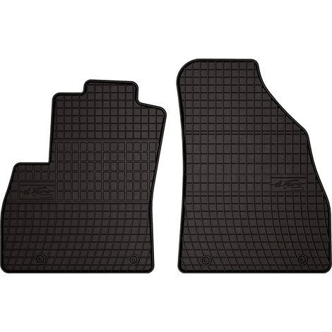 Tappetini in gomma per auto: Fiat Fiorino III kombivan (2007-2017) - neri, su misura (1/5)