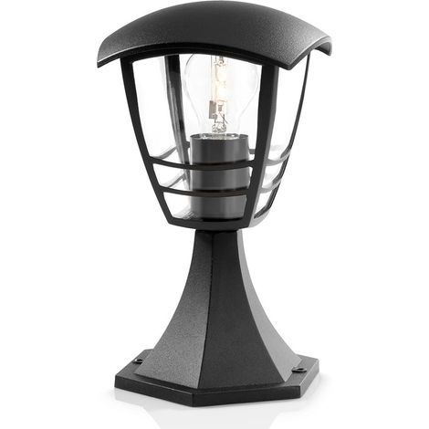 APLIQUE EXTERIOR SOBREMURO1X60W NEGRO MOD. CREEK PHILIPS