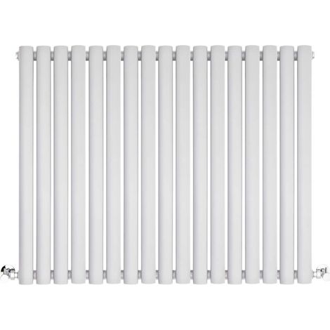 BestBathrooms – Radiateur Design Horizontal – Blanc – 60 x 100cm Double Rang (1/5)