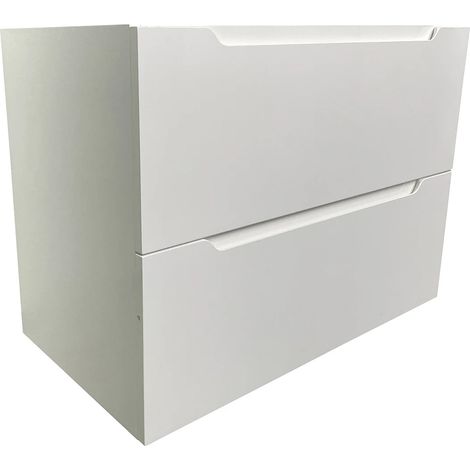 Mobile sotto lavabo sospeso 80 cm Bianco - STEFANIE (1/5)