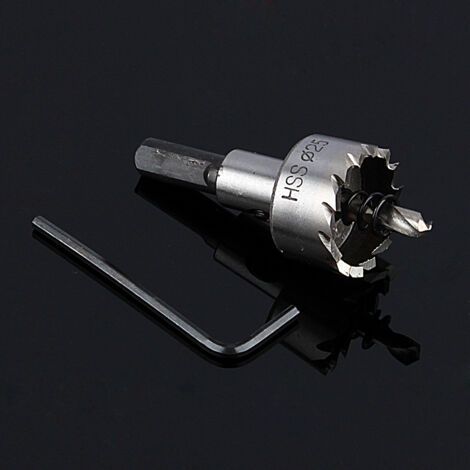 QORVA- Foret en acier inoxydable, outil de coupe de scie cloche robuste pour métal 25mm