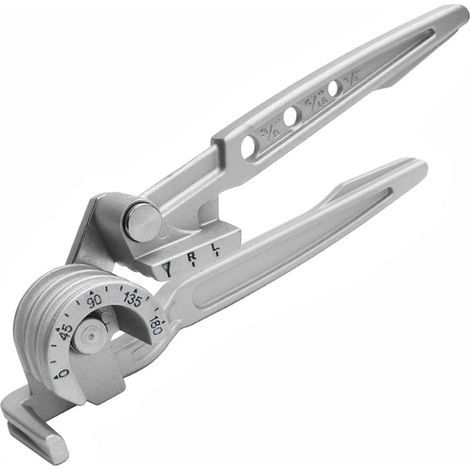 Outil de cintrage manuel 3 en 1 pour tubes en cuivre et aluminium 6/8/10 mm 0-180 degrés avec marquage d'angle pour installations de climatisation, projets de plomberie (1/5)