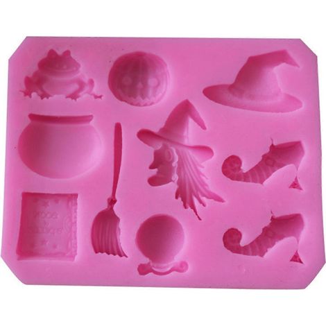 Moules en Silicone pour Pâte à Sucre DIY - Modélisation Halloween et Fêtes