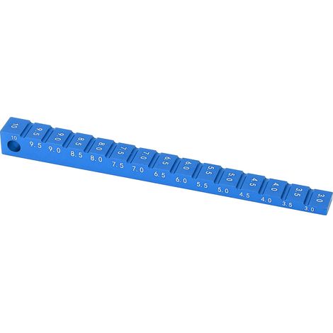 Jauge de hauteur de châssis en alliage d'aluminium 3-10 mm pour voiture RC drift 1/10, accessoire bleu (1/5)