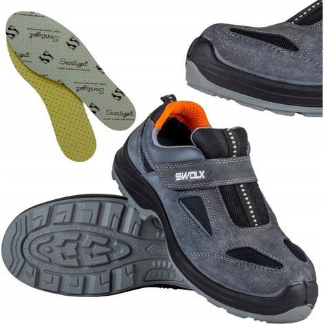 ZAPATOS DE TRABAJO LIGEROS CON PUNTERA METÁLICA BHP Swolx X12 TALLA 43+ PLANTILLA