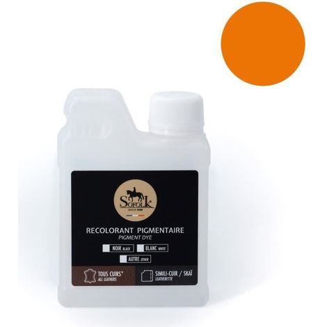 Pittura Pelle/Similpelle (250ml, 18-ARANCIONE) - SOFOLK - Manutenzione per Sedili e Volante di Auto, Divano, Scarpe (1/4)