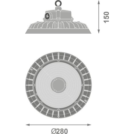 Luminaria HighBay E 200 W ML 840 60DEG IP65