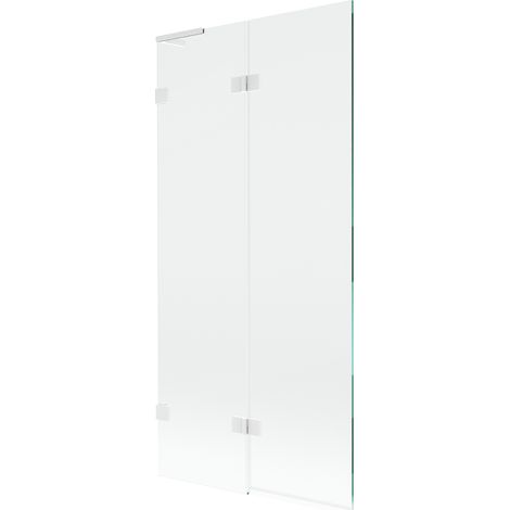 Paroi de baignoire Mexen Lunar L à 2 volets, gauche 90 x 150 cm, transparent, blanc - 897L-090-100-20-00-L (1/5)