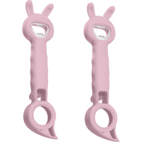 Ouvre-Boîtes Lapin - Ouvre-Canettes Multifonction 4-en-1 - Pour Boissons - 1 Pièce (1/5)