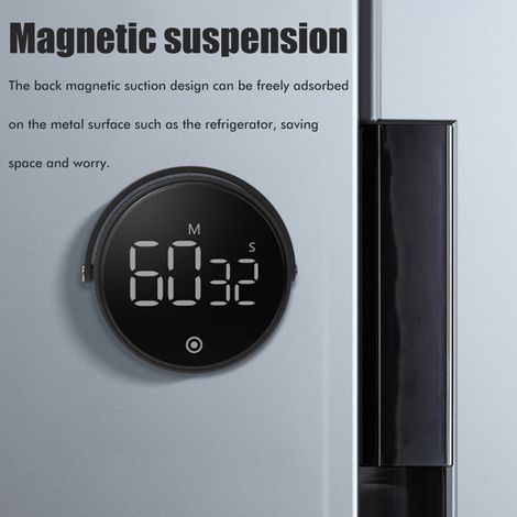 Küchentimer, 1 Stück, schwarz, Einheitsgröße, verpackt in einem Karton. (1/5)