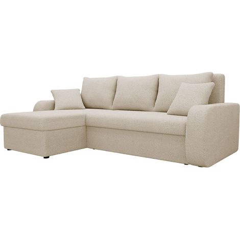 Sofá rinconero Comfivo Melissa, Sandu 224.02, Función de descanso, Almacenaje, 238x147x80cm, 0