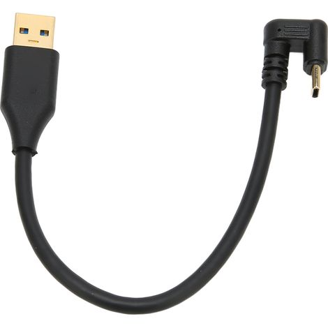 Câble USB 3.0 Type-A Mâle vers Type-C Coudé 5 Gbps pour Charge et Synchronisation des Données (1,8 m) (1/5)