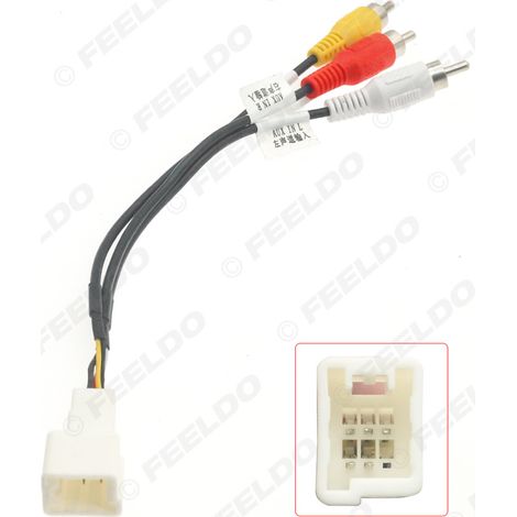Câble AUX/audio compatible avec les véhicules Mitsubishi/Isuzu (version thaïlandaise) à 6 broches