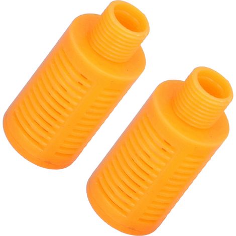 Silencieux pneumatique en plastique pour conduite d'air, contrôle du débit, silencieux d'échappement, raccord de compresseur, orange, 50 pièces PSL-02 (1/5)