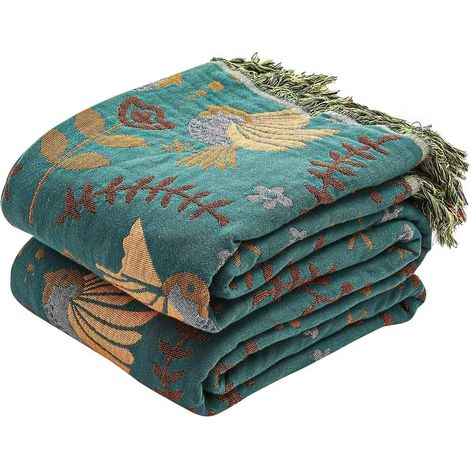 Sofa-Überwurf im Bohemian-Stil (230 × 200 cm) — Hochwertige, langlebige Decke für Einzelsofas dekorativer Sofa-Überwurf, Tagesdecke, Schonbezug und Sesselbezug