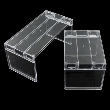 Réfrigérateur étagère Rangement frigo Organisateur - en Plastique Multifonction empilable pour Plan Travail Cuisine Garde Manger comptoirs, 2 Tailles (2 PCS) (1/5)
